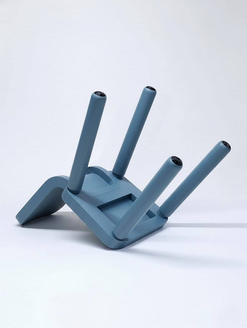 Canva Chair - Beech, Pastel Blue, Matte Finish