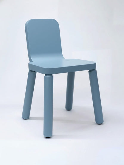 Canva Chair - Beech, Pastel Blue, Matte Finish
