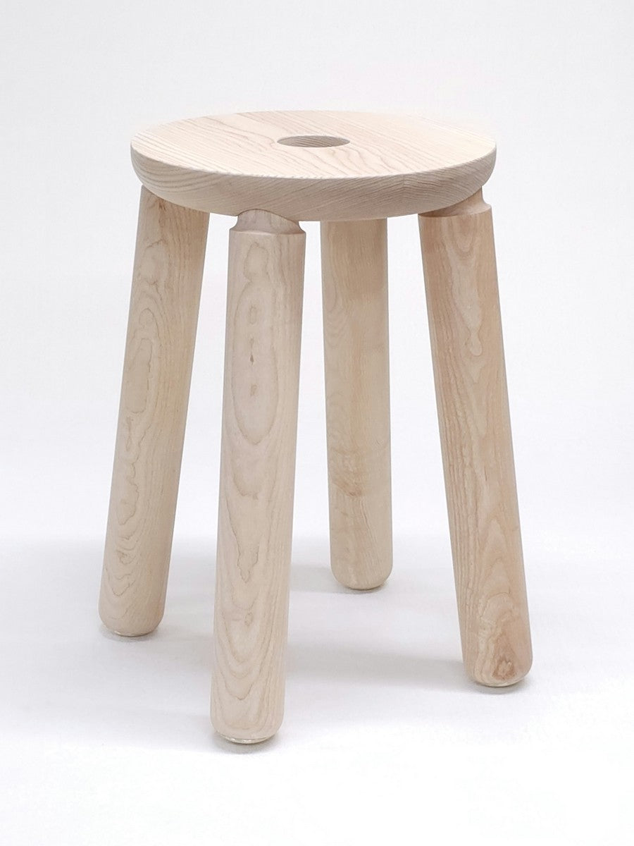 Halo Stool - Ash, Natural, Matte Varnish