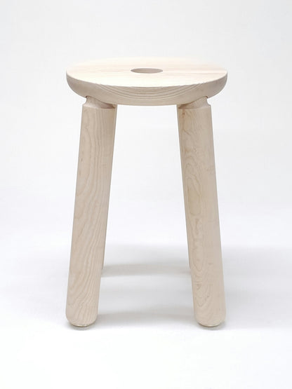 Halo Stool - Ash, Natural, Matte Varnish