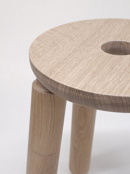 Halo Stool - Oak, Natural, Matte Varnish