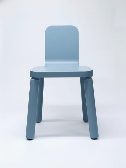 Canva Chair - Beech, Pastel Blue, Matte Finish